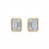BEZAL-EMERALD-STUD-04 YG