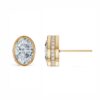 BEZAL-OVAL-STUD-02 YG